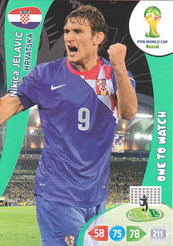 Nikica Jelavic Croatia Panini 2014 World Cup One to Watch #201